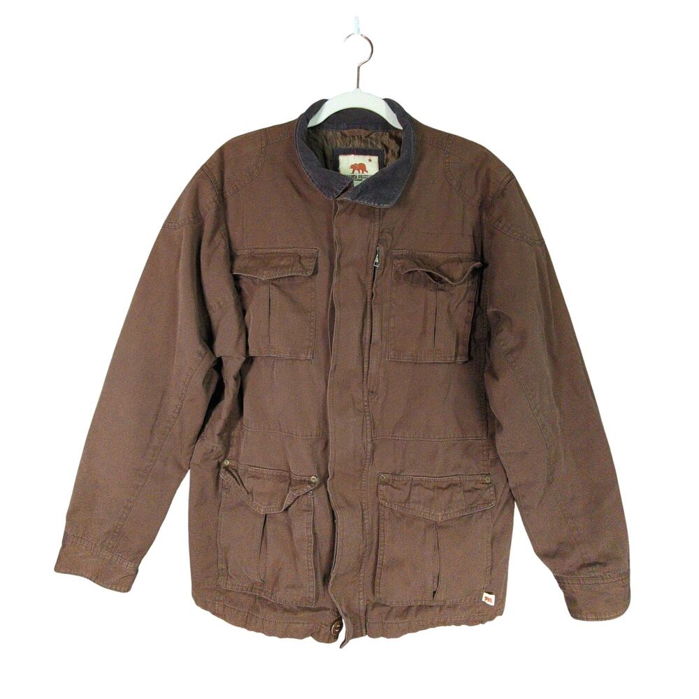 Dakota Grizzly Jacket Mens L Brown Barn Quilted Chore Work